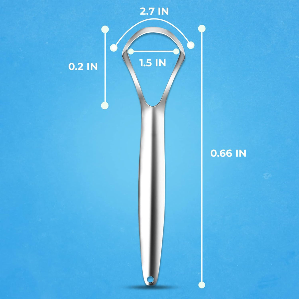 Tongue Scraper for Adults by HOKIN Stainless Steel Tongue Cleaners Red ...