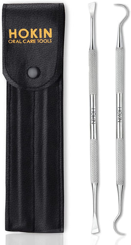 HOKIN Plaque Remover Teeth Cleaning Tool 2 Pcs Dental Care Kit Tooth for Men Women Kids and Pet Care