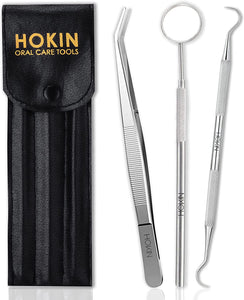 HOKIN Plaque Remover Teeth Cleaning Tool 3 Pcs Dental Care Kit Tooth for Men Women Kids and Pet Care