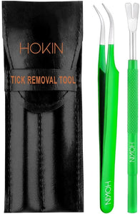 HOKIN Tick Clip, Tick Hooks, Tick Traps, Tick Traps for Dogs and Cats, Tick and Flea Removal, Green