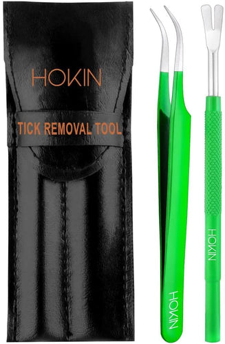 HOKIN Tick Clip, Tick Hooks, Tick Traps, Tick Traps for Dogs and Cats, Tick and Flea Removal, Green